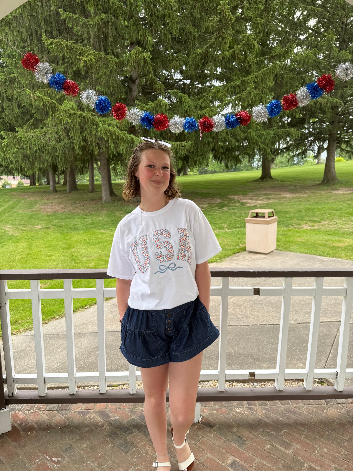 Red, White, and Bloom Tee