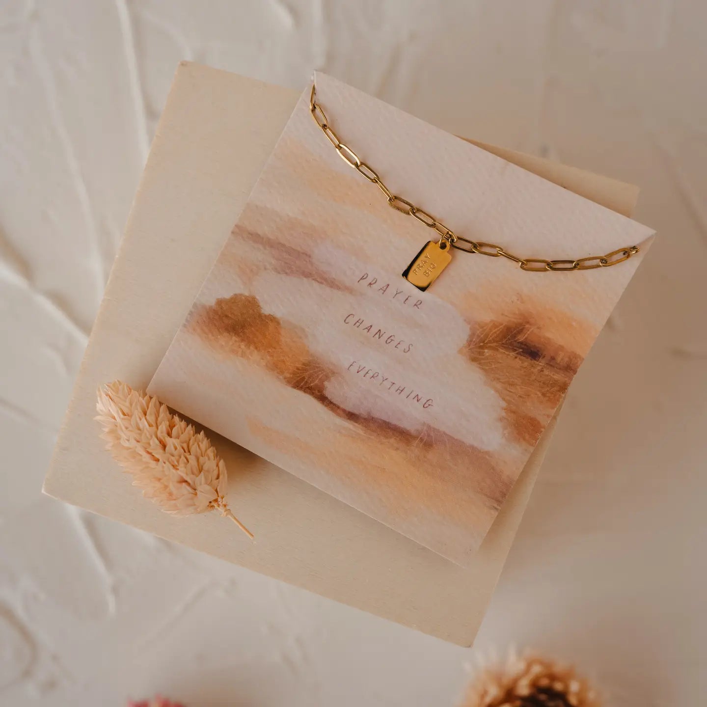pray big necklace