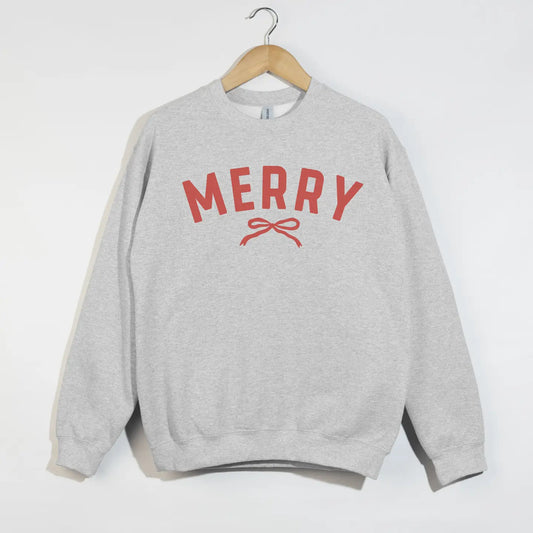 merry bow crewneck